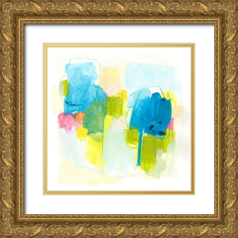 Narrative Structure III Gold Ornate Wood Framed Art Print with Double Matting by Vess, June Erica