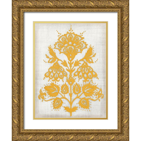 Saffron Detail I Gold Ornate Wood Framed Art Print with Double Matting by Meagher, Megan