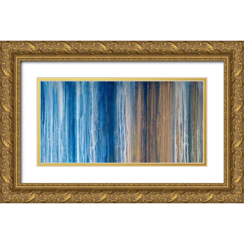 Endless I Gold Ornate Wood Framed Art Print with Double Matting by Guererra, Teodora