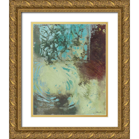 Poetry in Motion I Gold Ornate Wood Framed Art Print with Double Matting by Combs, Joyce