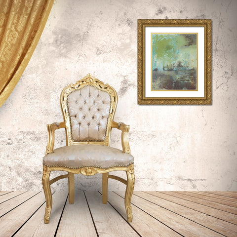 Poetry in Motion II Gold Ornate Wood Framed Art Print with Double Matting by Combs, Joyce