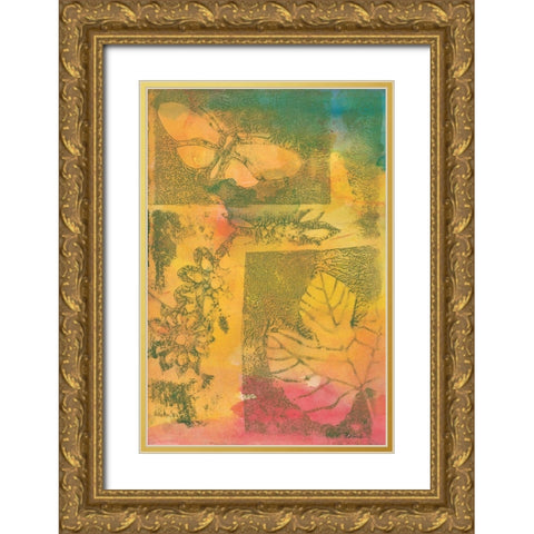 Antique Memories I Gold Ornate Wood Framed Art Print with Double Matting by Combs, Joyce