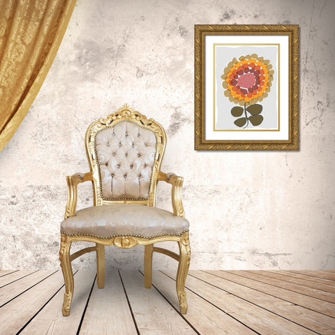 Mod Quirk IV Gold Ornate Wood Framed Art Print with Double Matting by Delamater, Rob