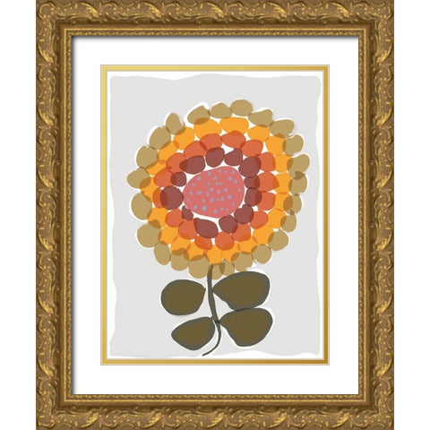 Mod Quirk IV Gold Ornate Wood Framed Art Print with Double Matting by Delamater, Rob