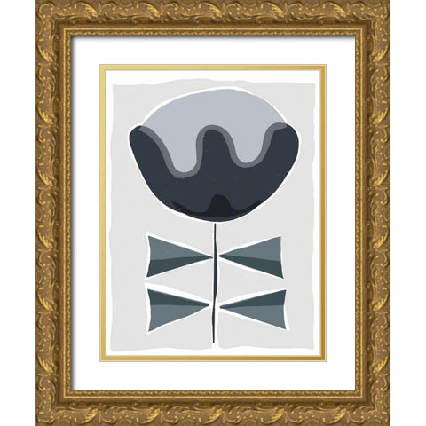 Mod Quirk VII Gold Ornate Wood Framed Art Print with Double Matting by Delamater, Rob