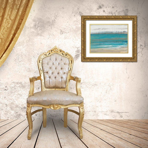 Seashore I Gold Ornate Wood Framed Art Print with Double Matting by OToole, Tim