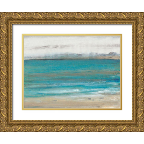 Seashore I Gold Ornate Wood Framed Art Print with Double Matting by OToole, Tim