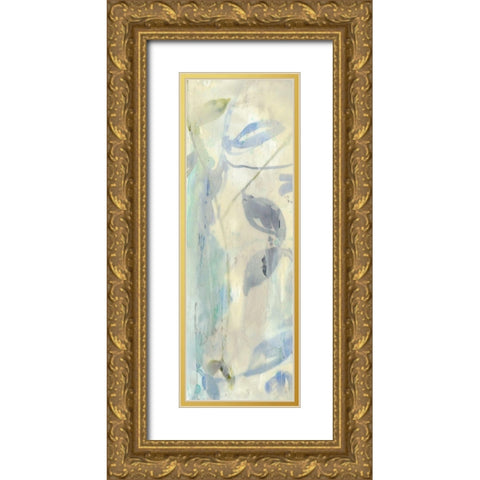 Veiled Flowers I Gold Ornate Wood Framed Art Print with Double Matting by Goldberger, Jennifer