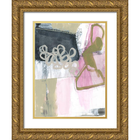 Olive Marks I Gold Ornate Wood Framed Art Print with Double Matting by Goldberger, Jennifer