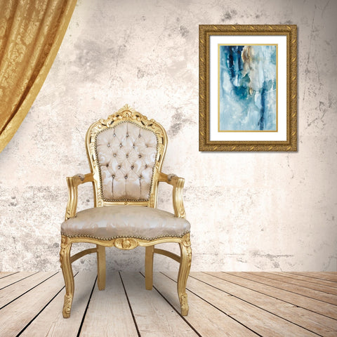 Peaceful Calm III Gold Ornate Wood Framed Art Print with Double Matting by Combs, Joyce