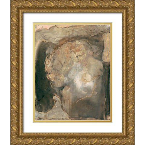 Ancient Rock II Gold Ornate Wood Framed Art Print with Double Matting by Combs, Joyce