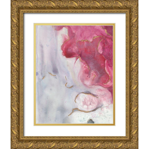Magenta Dream II Gold Ornate Wood Framed Art Print with Double Matting by Combs, Joyce