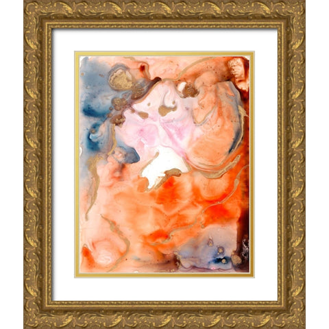 Lighting the Way III Gold Ornate Wood Framed Art Print with Double Matting by Combs, Joyce