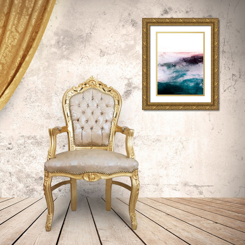 Amethyst Vista I Gold Ornate Wood Framed Art Print with Double Matting by Borges, Victoria