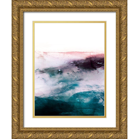 Amethyst Vista I Gold Ornate Wood Framed Art Print with Double Matting by Borges, Victoria