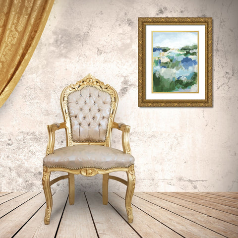 Country Dreams II Gold Ornate Wood Framed Art Print with Double Matting by Long, Christina