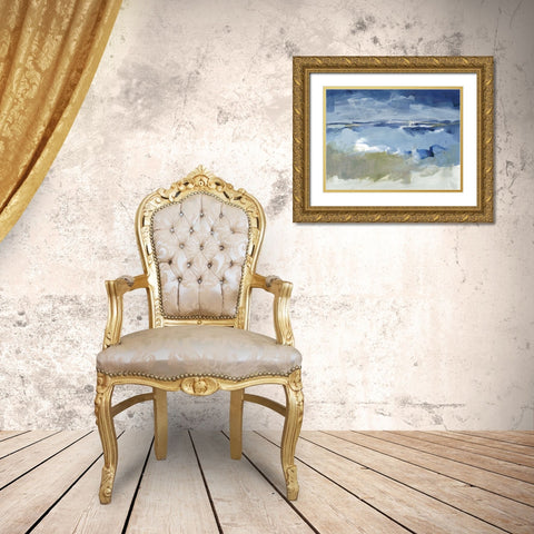 Eastern Winds I Gold Ornate Wood Framed Art Print with Double Matting by Long, Christina