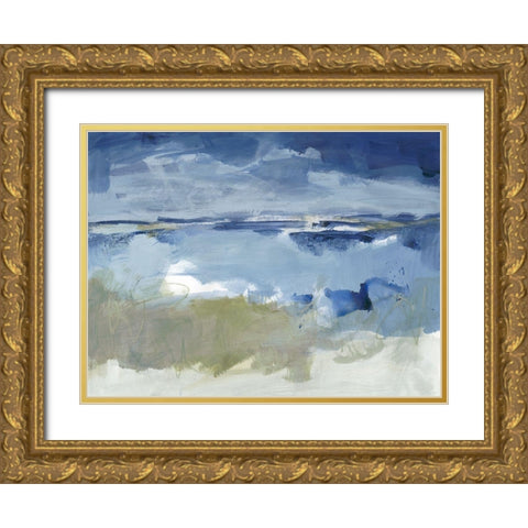 Eastern Winds I Gold Ornate Wood Framed Art Print with Double Matting by Long, Christina
