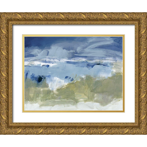 Eastern Winds II Gold Ornate Wood Framed Art Print with Double Matting by Long, Christina