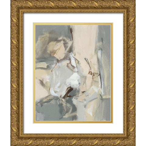 Left Bank II Gold Ornate Wood Framed Art Print with Double Matting by Long, Christina