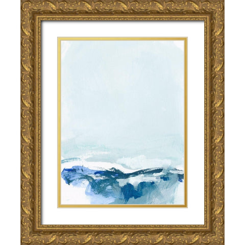 Coastal III Gold Ornate Wood Framed Art Print with Double Matting by Long, Christina