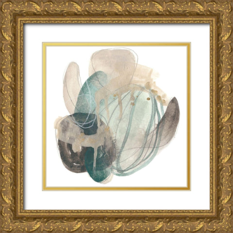 Cactus Gesture II Gold Ornate Wood Framed Art Print with Double Matting by Vess, June Erica