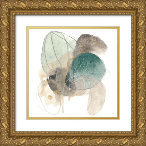 Cactus Gesture IV Gold Ornate Wood Framed Art Print with Double Matting by Vess, June Erica