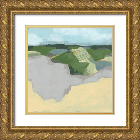 Far and Away II Gold Ornate Wood Framed Art Print with Double Matting by Vess, June Erica