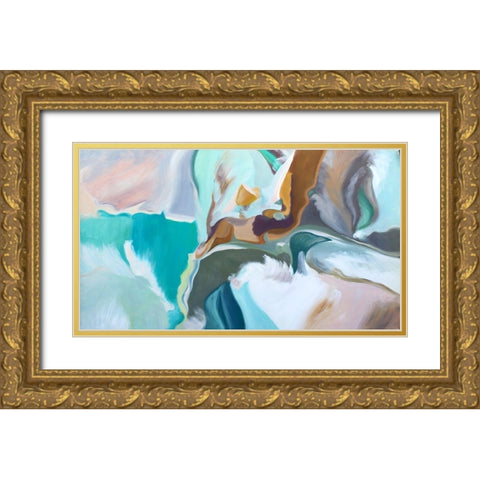Expression of Balance Gold Ornate Wood Framed Art Print with Double Matting by Orlov, Irena