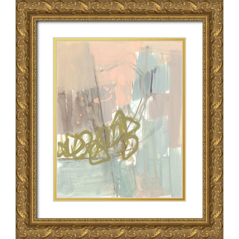 Sweet Scribble I Gold Ornate Wood Framed Art Print with Double Matting by Goldberger, Jennifer