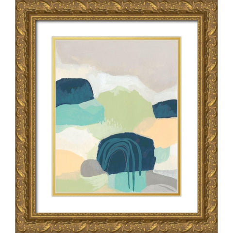 Brenner Pass I Gold Ornate Wood Framed Art Print with Double Matting by Vess, June Erica