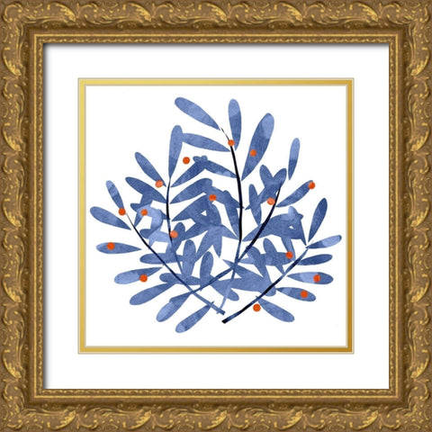 Botanical Impressions II Gold Ornate Wood Framed Art Print with Double Matting by Scarvey, Emma