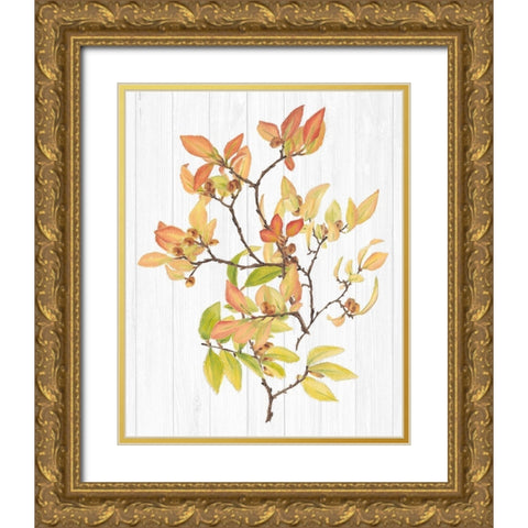 Sweet Foliage III Gold Ornate Wood Framed Art Print with Double Matting by Miller, Dianne