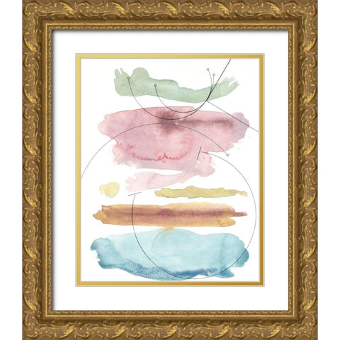 Desert Series I Gold Ornate Wood Framed Art Print with Double Matting by Delamater, Rob