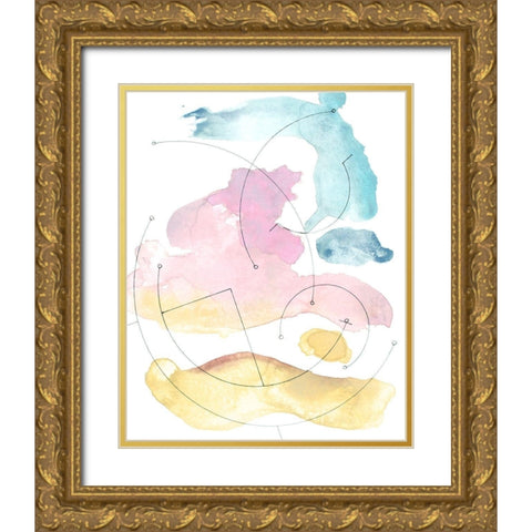 Desert Series VI Gold Ornate Wood Framed Art Print with Double Matting by Delamater, Rob