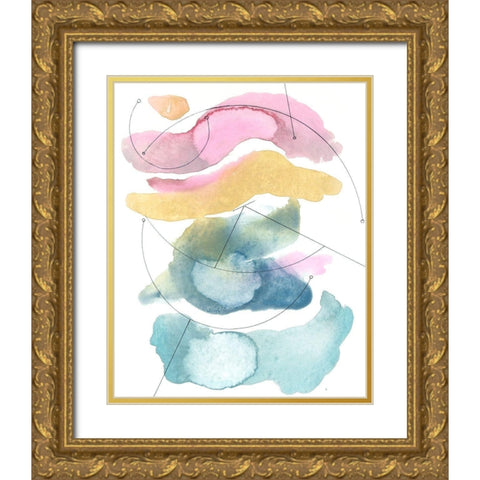 Desert Series VII Gold Ornate Wood Framed Art Print with Double Matting by Delamater, Rob