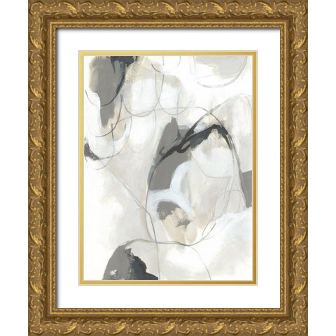 Cloudbank Sonata I Gold Ornate Wood Framed Art Print with Double Matting by Vess, June Erica