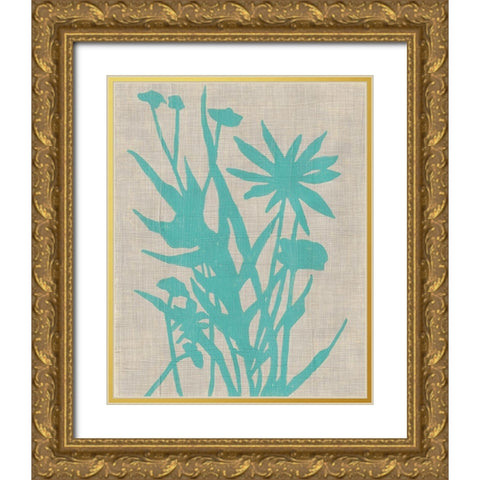 Dusk Botanical II Gold Ornate Wood Framed Art Print with Double Matting by Zarris, Chariklia