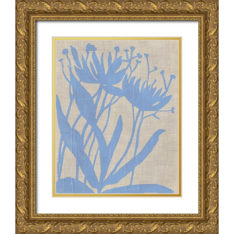 Dusk Botanical VI Gold Ornate Wood Framed Art Print with Double Matting by Zarris, Chariklia