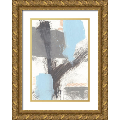 Kenetic I Gold Ornate Wood Framed Art Print with Double Matting by Moore, Regina