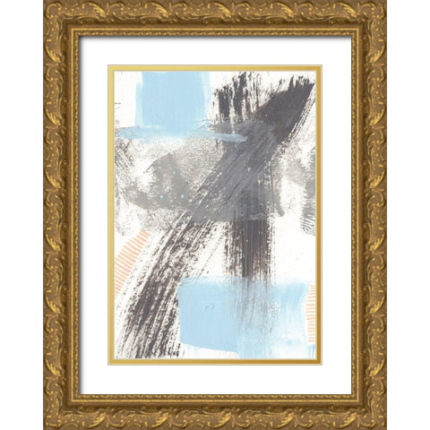 Kenetic III Gold Ornate Wood Framed Art Print with Double Matting by Moore, Regina