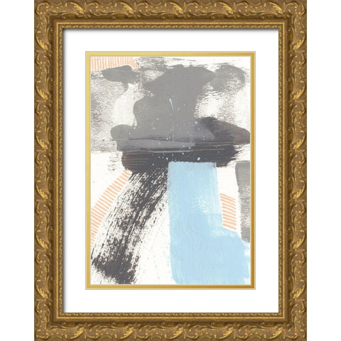 Kenetic IV Gold Ornate Wood Framed Art Print with Double Matting by Moore, Regina