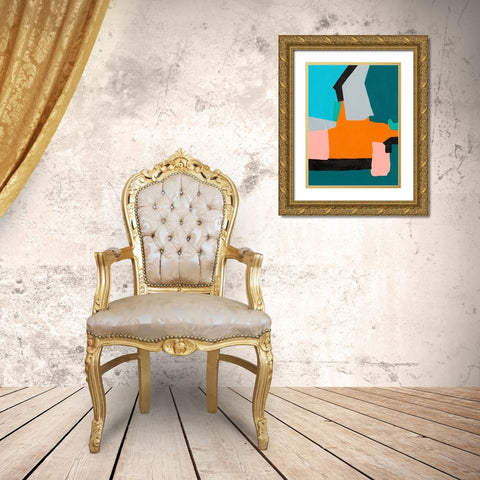 Reunification III Gold Ornate Wood Framed Art Print with Double Matting by Moore, Regina