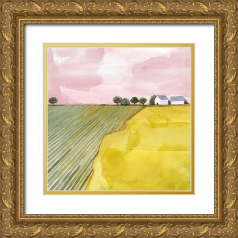 Blush Hour II Gold Ornate Wood Framed Art Print with Double Matting by Popp, Grace