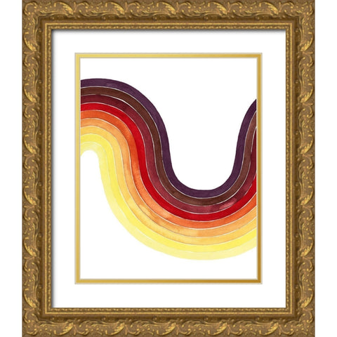 Heatwave I Gold Ornate Wood Framed Art Print with Double Matting by Popp, Grace