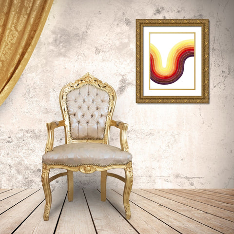 Heatwave II Gold Ornate Wood Framed Art Print with Double Matting by Popp, Grace