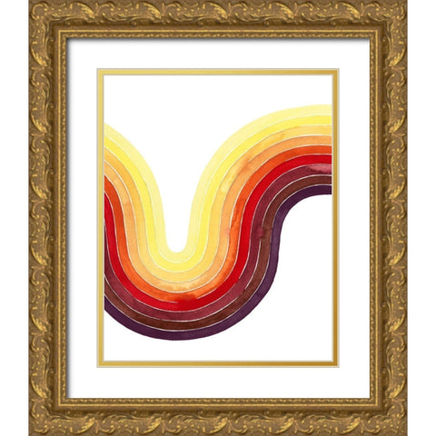 Heatwave II Gold Ornate Wood Framed Art Print with Double Matting by Popp, Grace