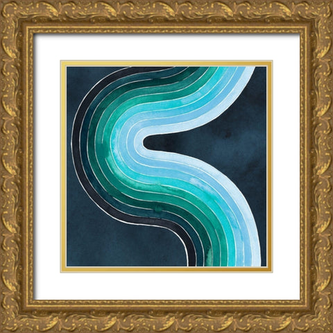 Mid Century Current II Gold Ornate Wood Framed Art Print with Double Matting by Popp, Grace