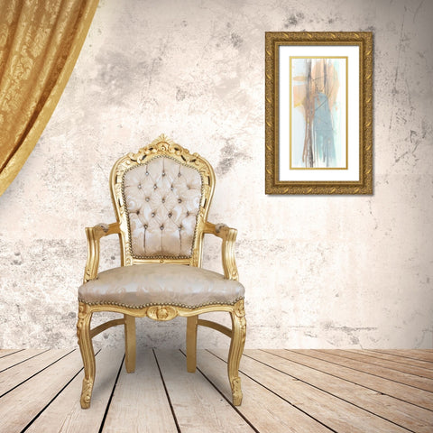 Pastel Splash II Gold Ornate Wood Framed Art Print with Double Matting by Goldberger, Jennifer