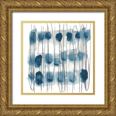 Insho II Gold Ornate Wood Framed Art Print with Double Matting by Vess, June Erica